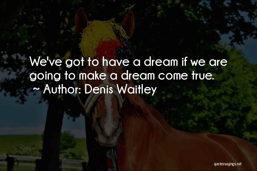 A Dream Come True Quotes By Denis Waitley