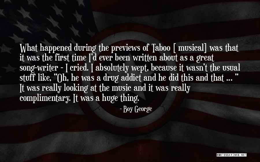 A Drug Addict Quotes By Boy George A Drug Addict Quotes By Boy George