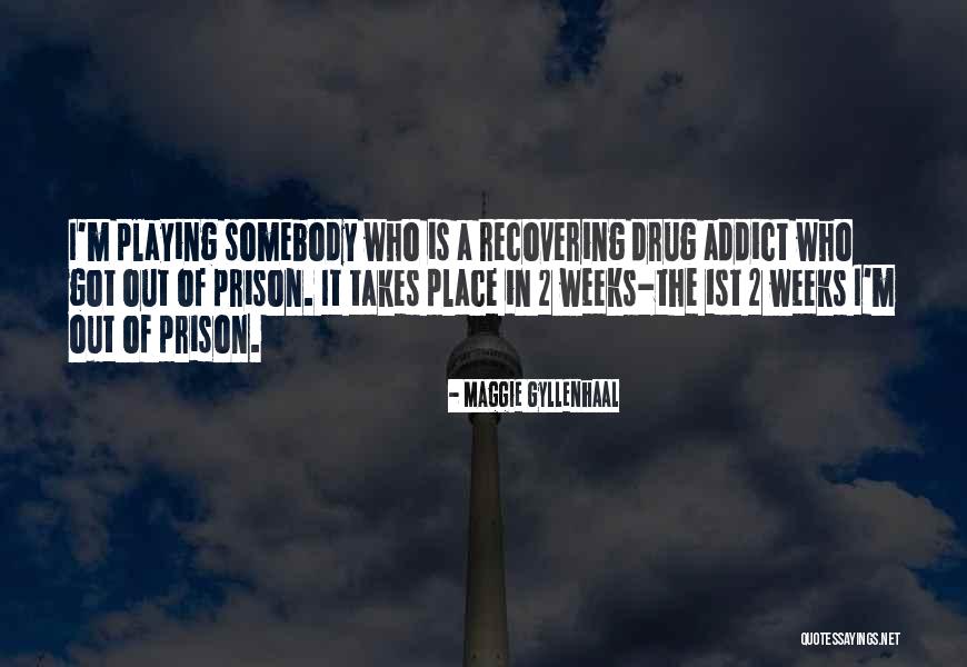 A Drug Addict Quotes By Maggie Gyllenhaal A Drug Addict Quotes By Maggie Gyllenhaal
