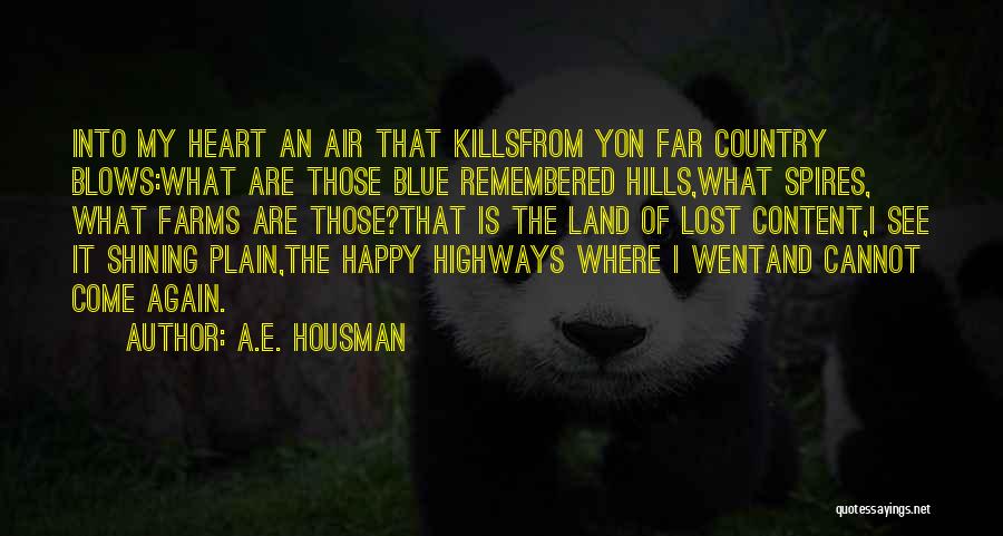 A.E. Housman Quotes 576118
