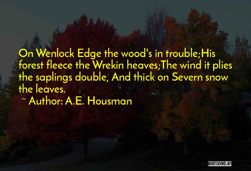 A.E. Housman Quotes 936736