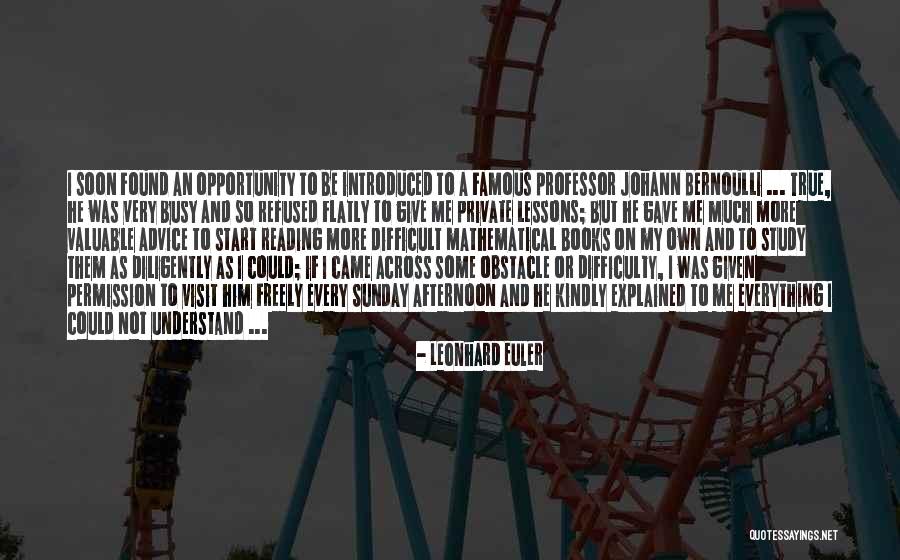 A Education Quotes By Leonhard Euler A Education Quotes By Leonhard Euler