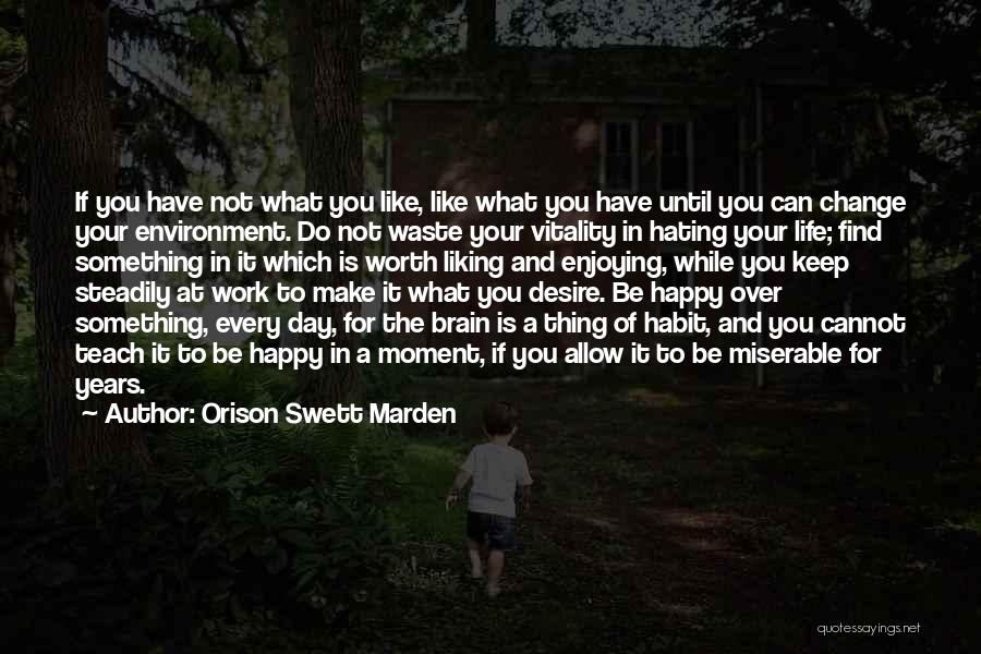 A Enjoying Life Quotes By Orison Swett Marden