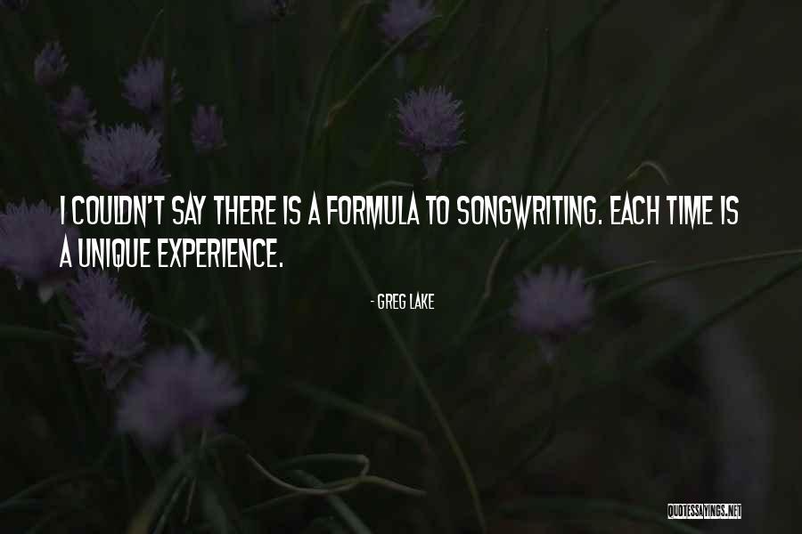 A Experience Quotes By Greg Lake