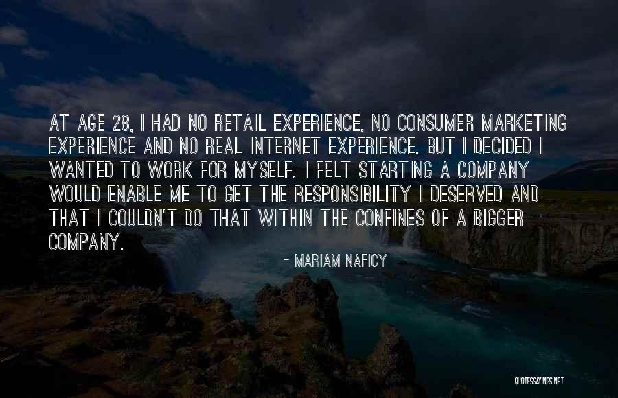 A Experience Quotes By Mariam Naficy