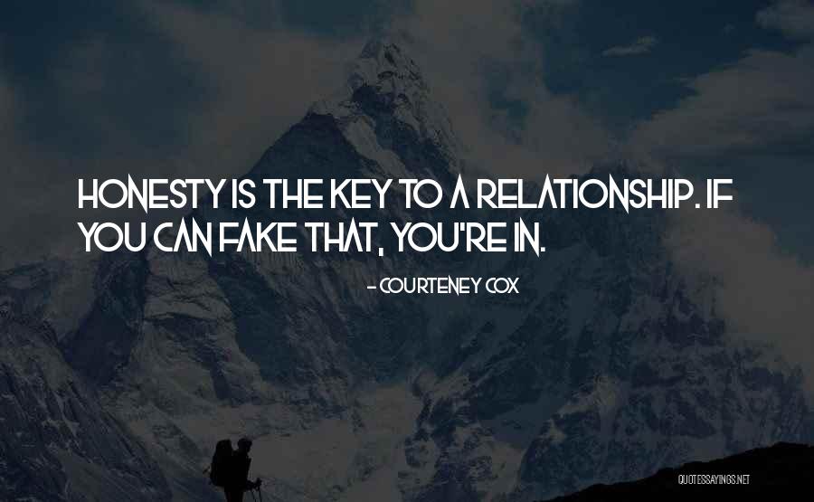 A Fake Relationship Quotes By Courteney Cox A Fake Relationship Quotes By Courteney Cox