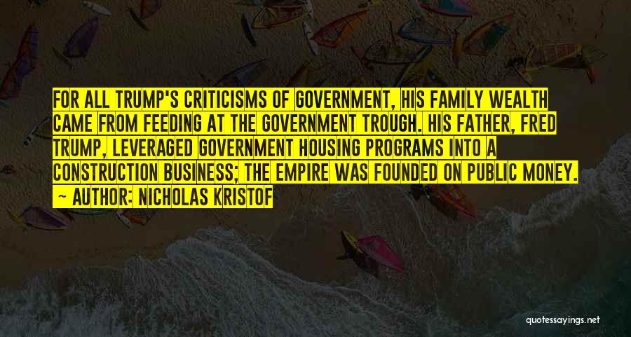 A Family Business Quotes By Nicholas Kristof