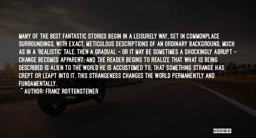 A Fantasy World Quotes By Franz Rottensteiner
