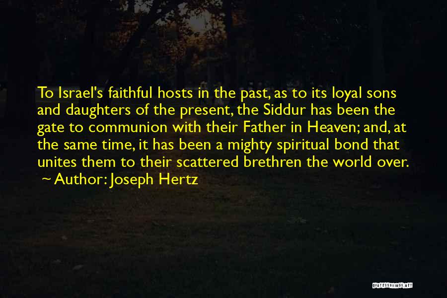 A Father And Daughter Bond Quotes By Joseph Hertz