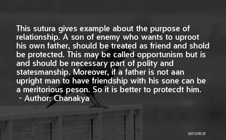 A Father And Son Relationship Quotes By Chanakya