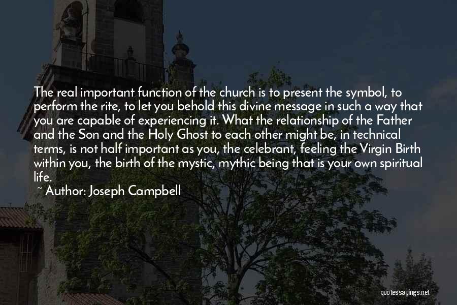 A Father And Son Relationship Quotes By Joseph Campbell