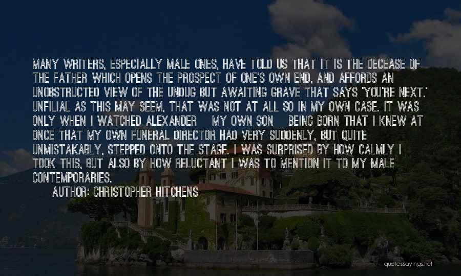 A Father Funeral Quotes By Christopher Hitchens