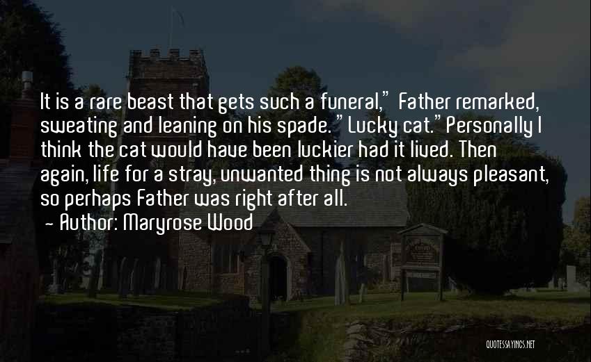 A Father Funeral Quotes By Maryrose Wood