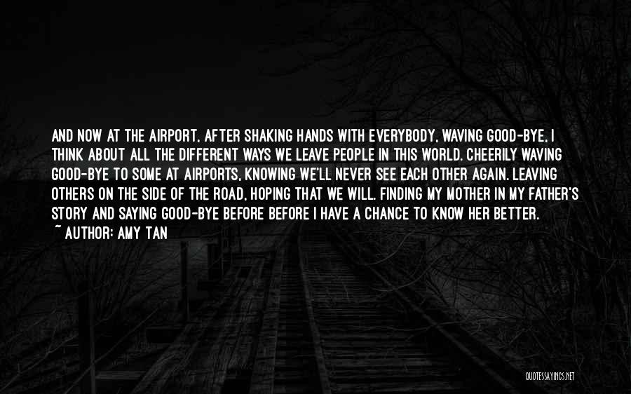 A Father Leaving His Family Quotes By Amy Tan
