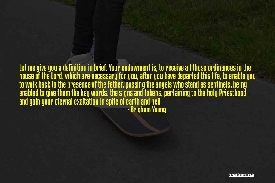 A Father Passing Quotes By Brigham Young