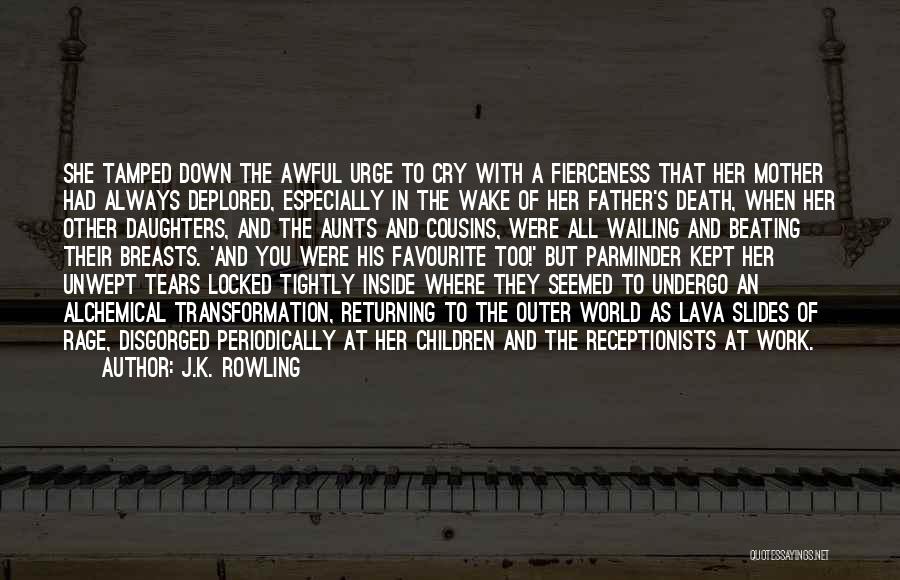 A Father's Death Quotes By J.K. Rowling