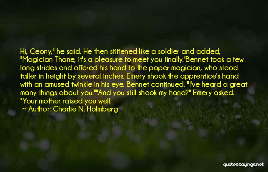 A Few Great Quotes By Charlie N. Holmberg