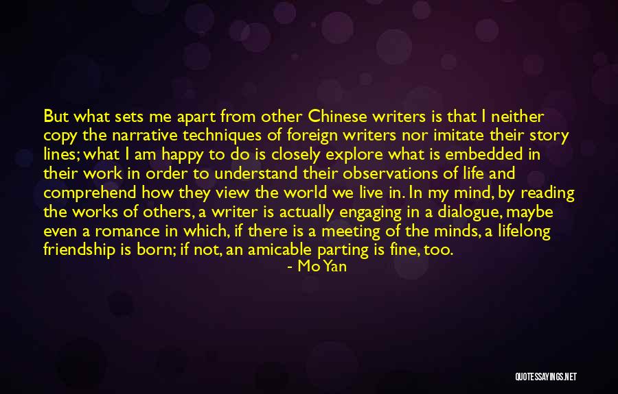 A Fine Romance Quotes By Mo Yan A Fine Romance Quotes By Mo Yan
