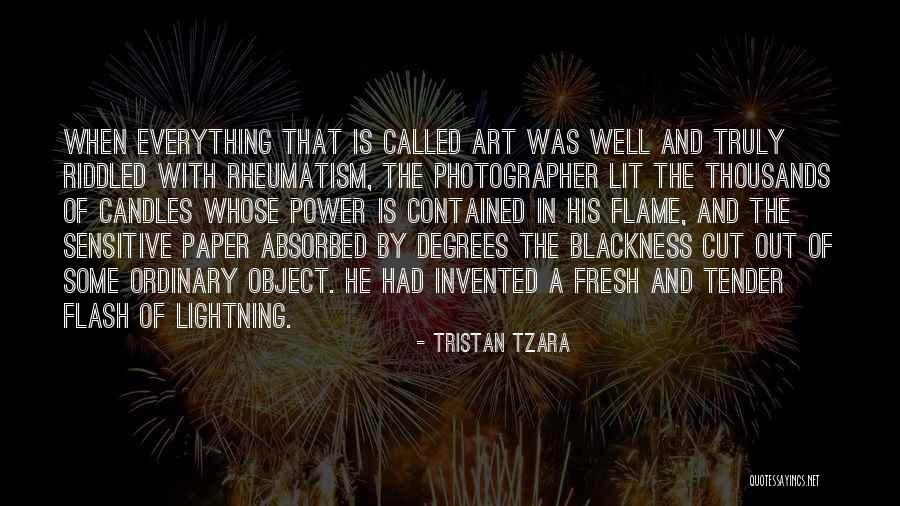 A Flash Quotes By Tristan Tzara