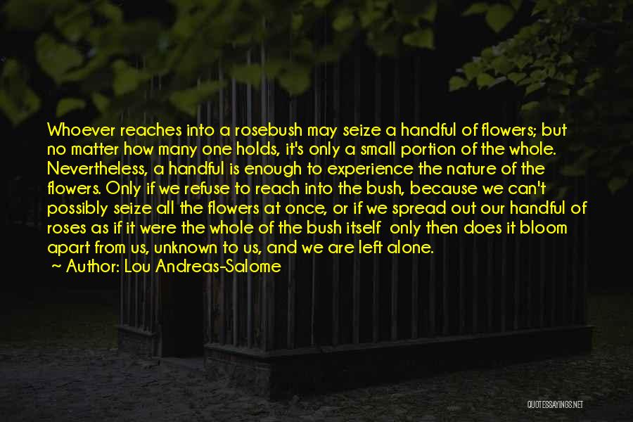 A Flower Quotes By Lou Andreas-Salome