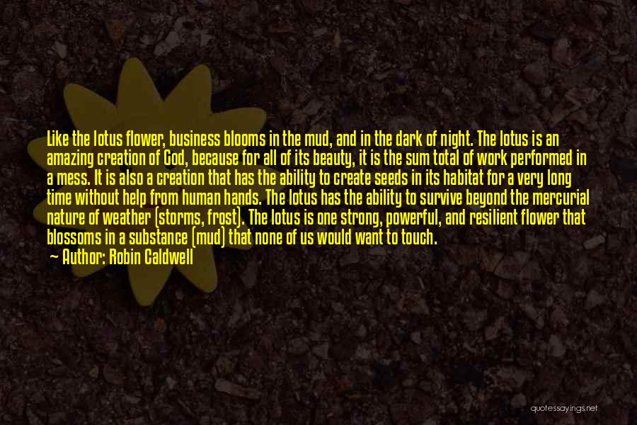 A Flower Quotes By Robin Caldwell