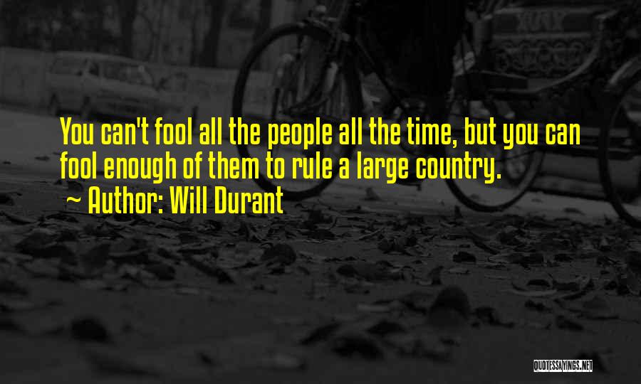 A Fool Quotes By Will Durant