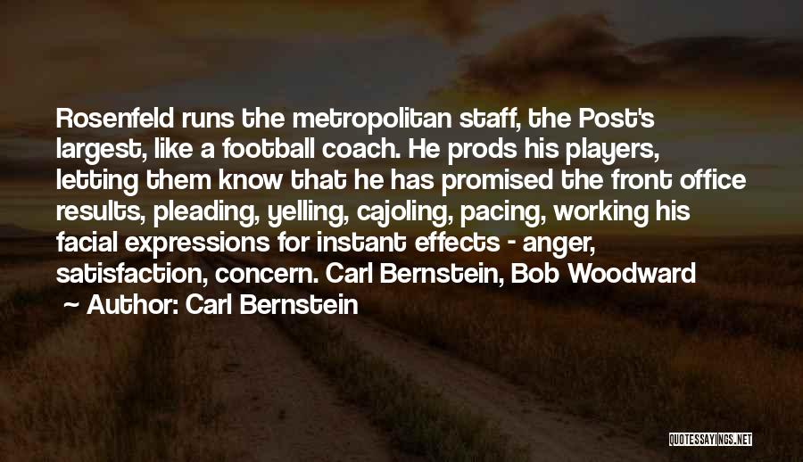 A Football Coach Quotes By Carl Bernstein