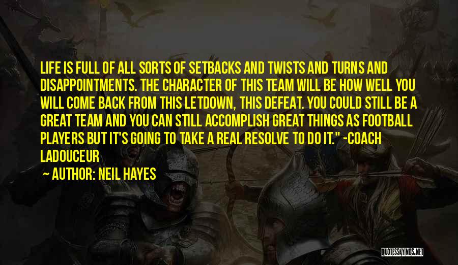 A Football Coach Quotes By Neil Hayes