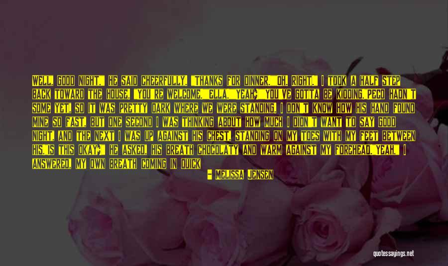 A Forehead Kiss Quotes By Melissa Jensen A Forehead Kiss Quotes By Melissa Jensen
