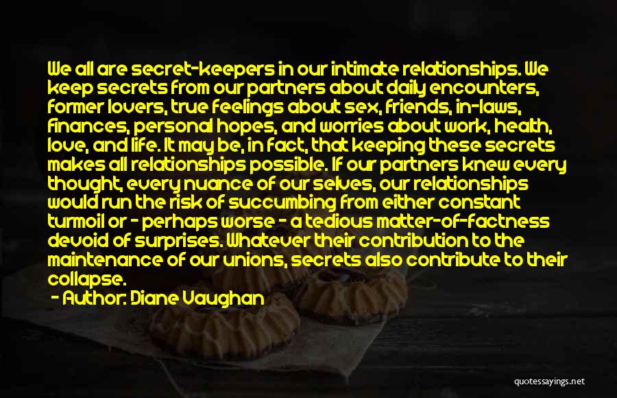 A Former Love Quotes By Diane Vaughan