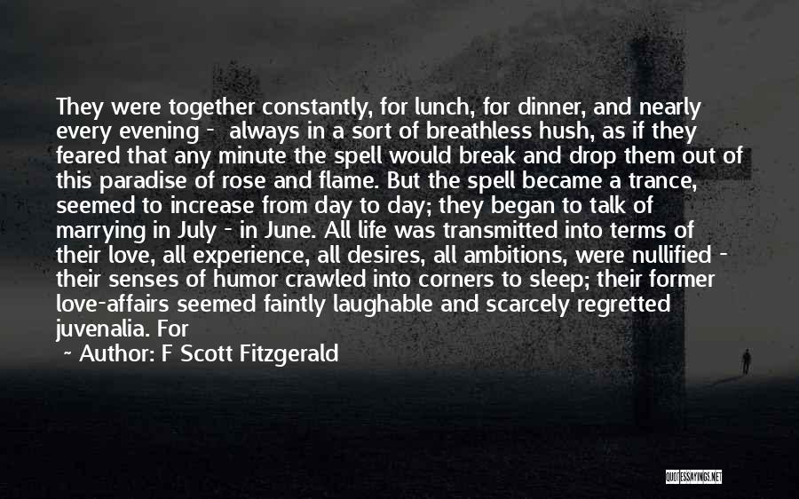 A Former Love Quotes By F Scott Fitzgerald