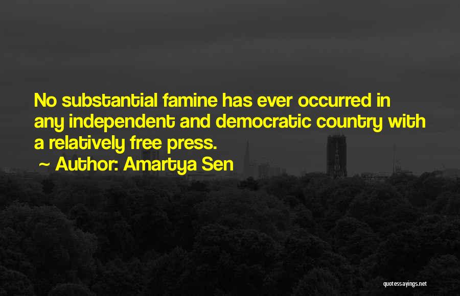 A Free Press Quotes By Amartya Sen