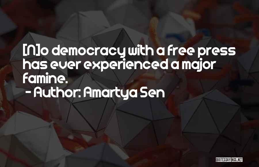 A Free Press Quotes By Amartya Sen