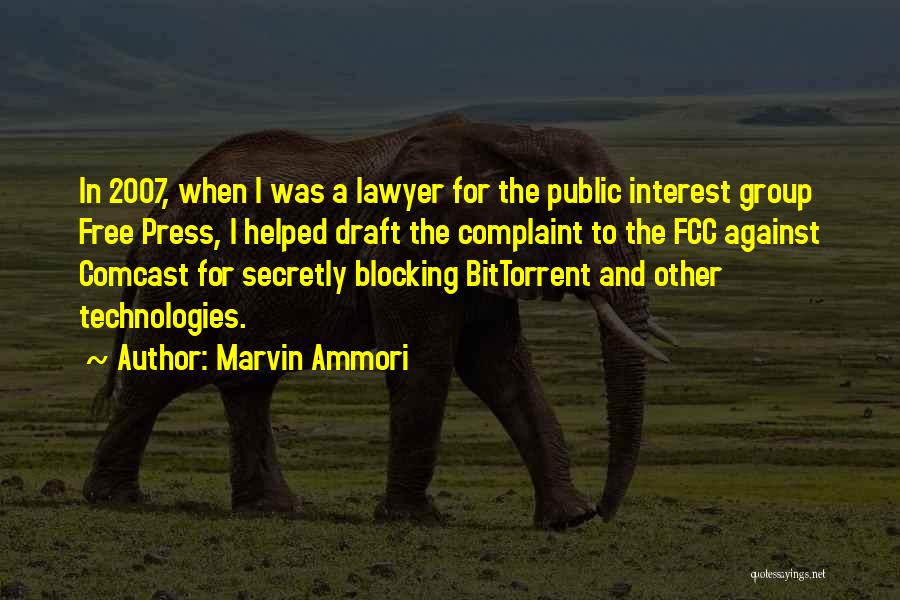 A Free Press Quotes By Marvin Ammori