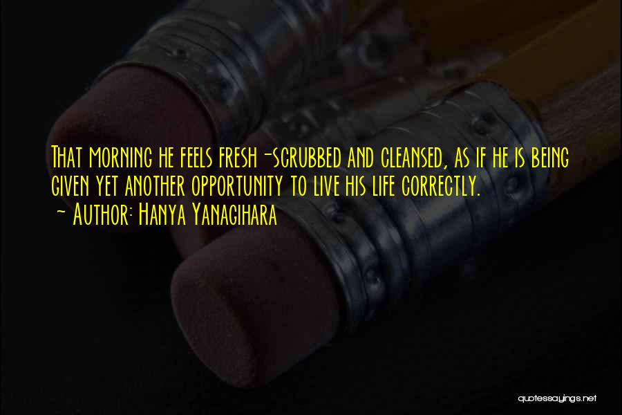 A Fresh Start Quotes By Hanya Yanagihara