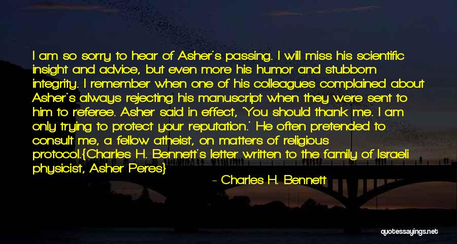 A Friend You Miss Quotes By Charles H. Bennett