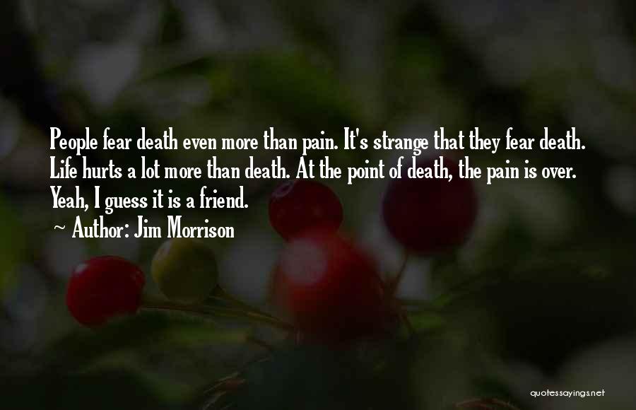 A Friend's Death Quotes By Jim Morrison