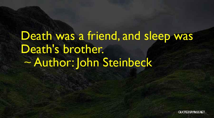 A Friend's Death Quotes By John Steinbeck