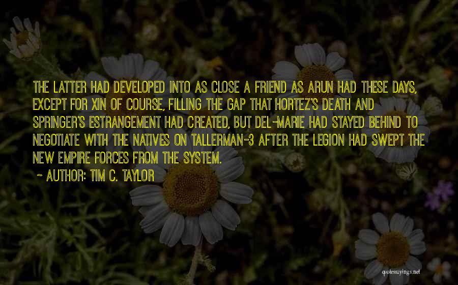 A Friend's Death Quotes By Tim C. Taylor