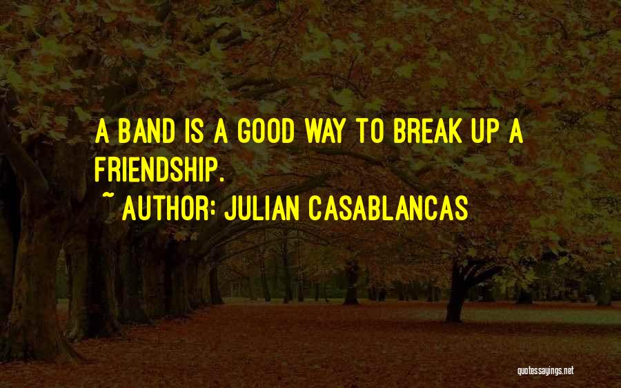 A Friendship Break Up Quotes By Julian Casablancas