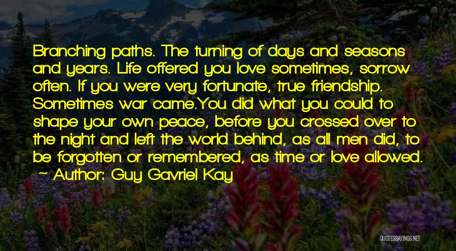 A Friendship Turning Into Love Quotes By Guy Gavriel Kay