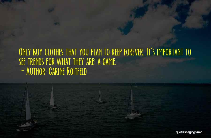 A Game Plan Quotes By Carine Roitfeld
