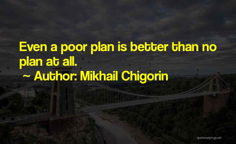 A Game Plan Quotes By Mikhail Chigorin