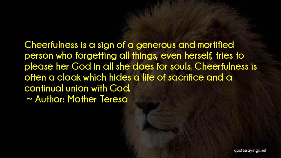 A Generous Person Quotes By Mother Teresa