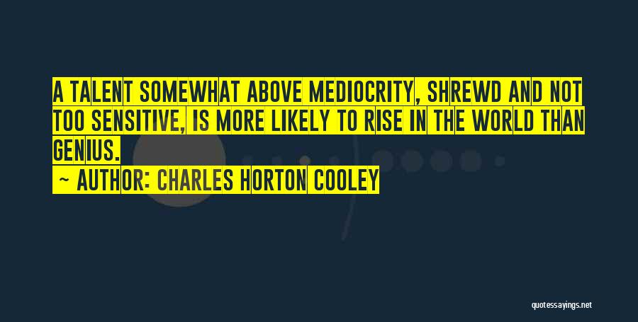 A Genius Quotes By Charles Horton Cooley