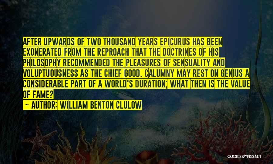 A Genius Quotes By William Benton Clulow