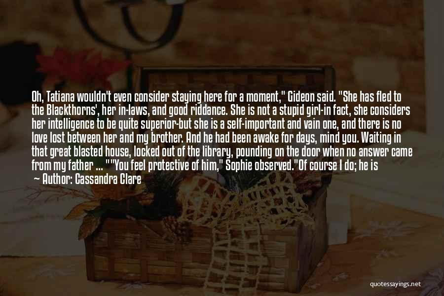 A Girl And A Boy In Love Quotes By Cassandra Clare