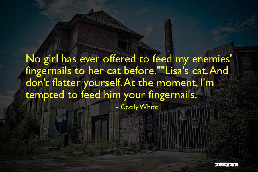 A Girl And Her Cat Quotes By Cecily White