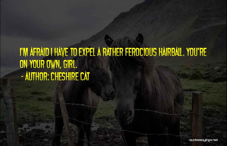 A Girl And Her Cat Quotes By Cheshire Cat
