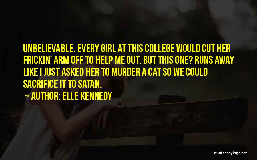 A Girl And Her Cat Quotes By Elle Kennedy